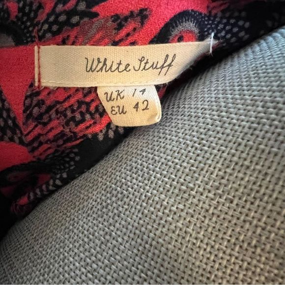 🌺Whitestuff🌺 Mixed Print Shift Dress / Size EU 42 - US 12 - Picture 7 of 7